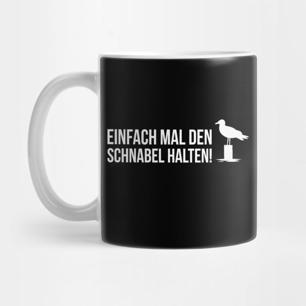 EINFACH MAL DEN SCHNABEL HALTEN funny saying lustige Sprüche by star trek fanart and more